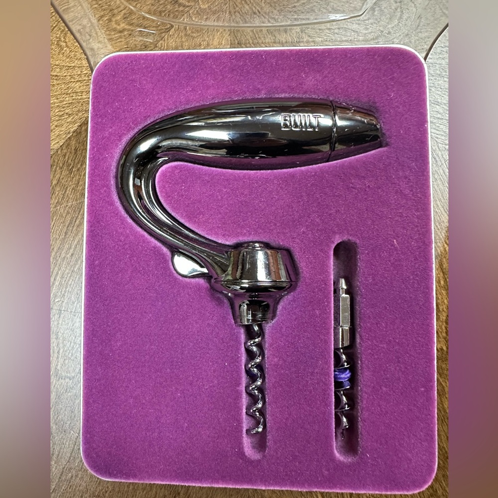 BUILT WINE RATCHET MAGNUM 4-PIECE Corkscrew SET With Interchangeable Screwbits - Picture 5 of 5